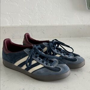 Adidas Gazelle Indoor Dark Blue and Maroon Sneakers